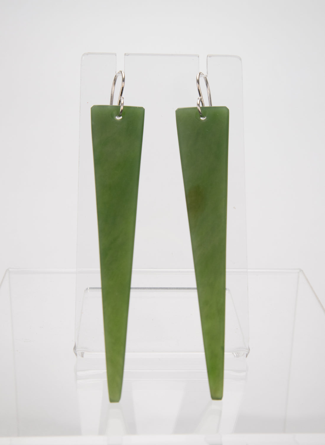 Pounamu Triangle Drop Earrings