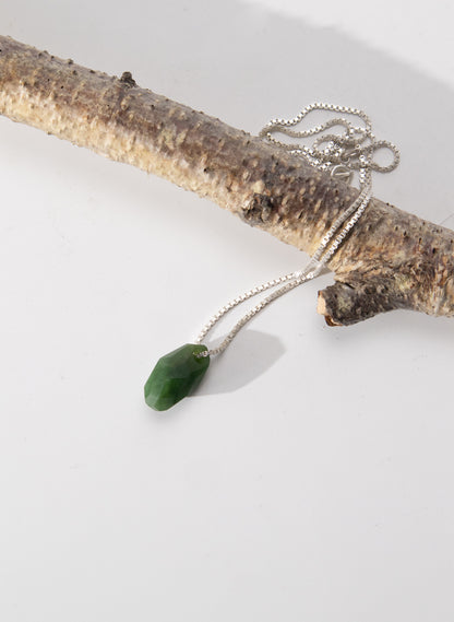 Faceted Rock Pounamu Pendant