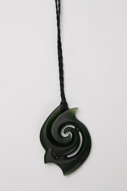 Double Koru Pounamu Pendant