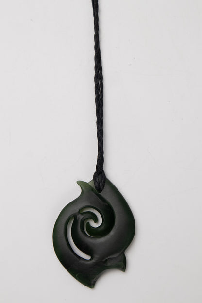 Double Koru Pounamu Pendant