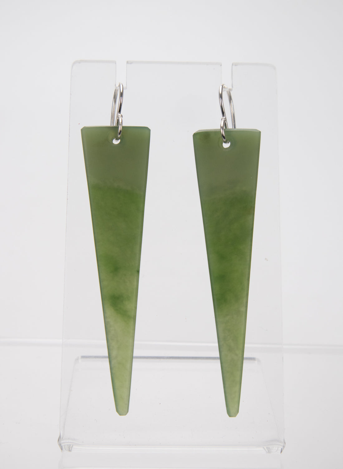 Pounamu Triangle Drop Earrings