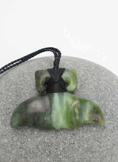 Pounamu Whale Tail Pendant