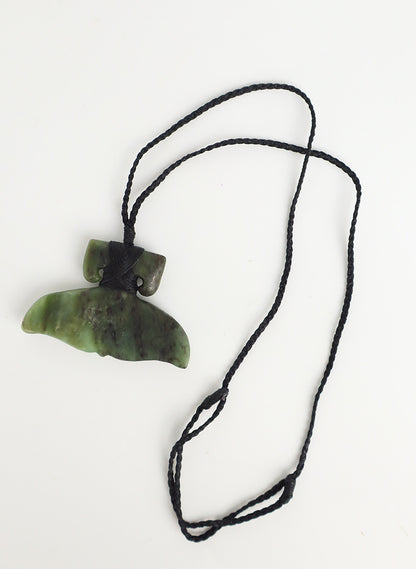 Pounamu Whale Tail Pendant