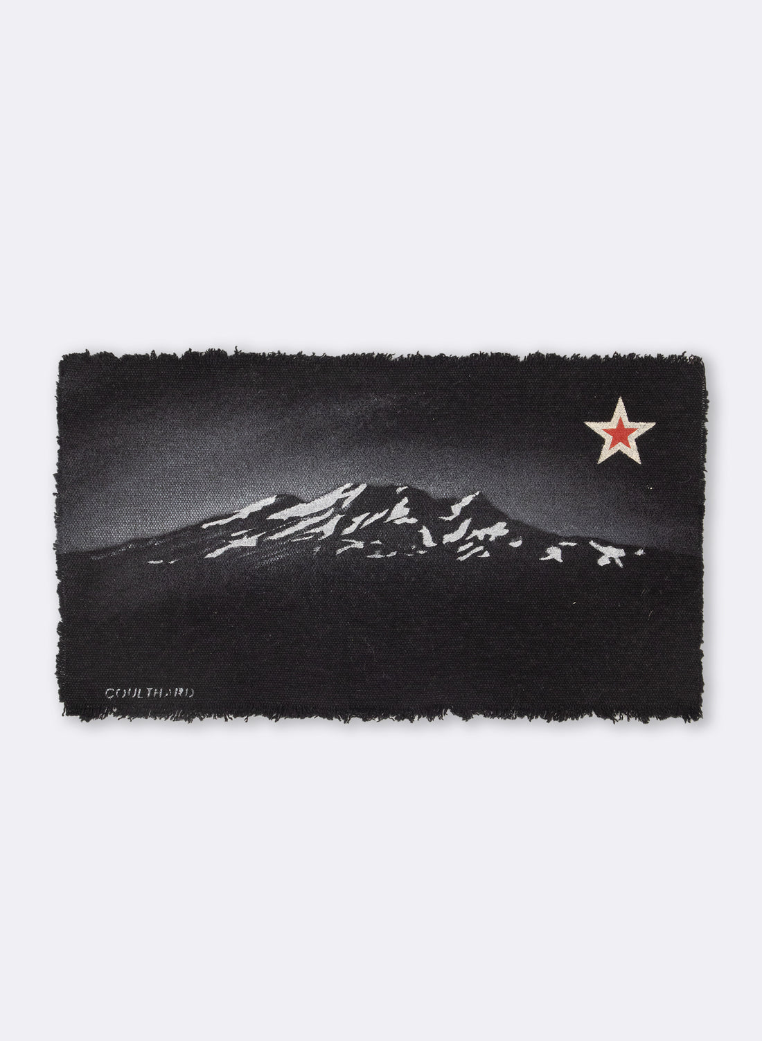 Mount Ruapehu - Postcard Artwork - Black