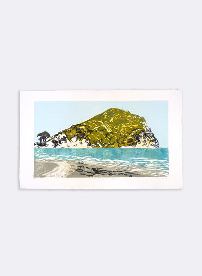 Moko Tahi Mahia - Woodblock Print