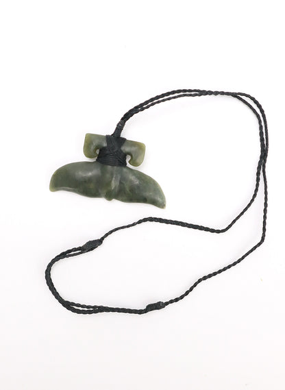 Pounamu Whale Tail Pendant