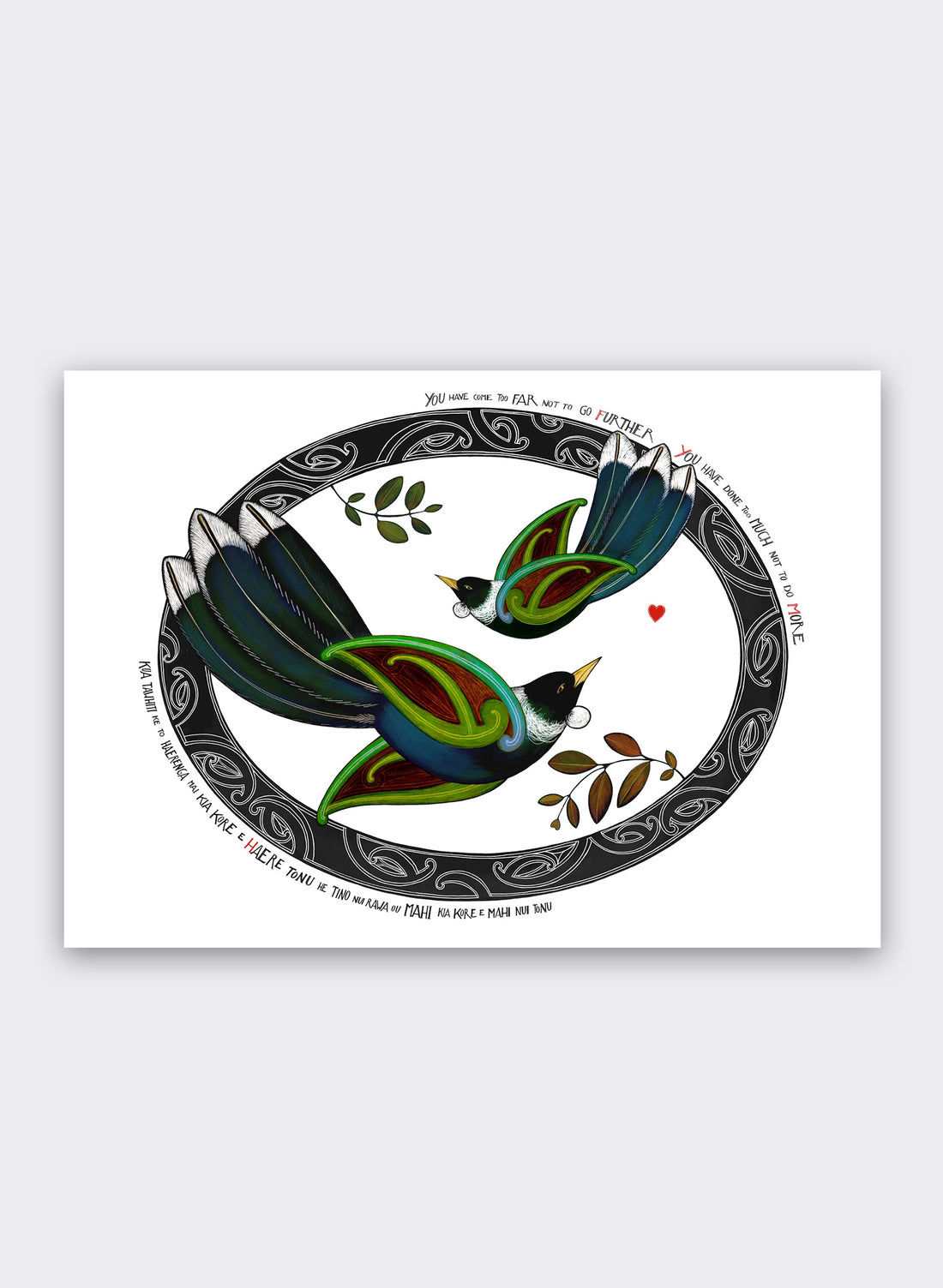 Kia Kaha Tui - Giclée Print