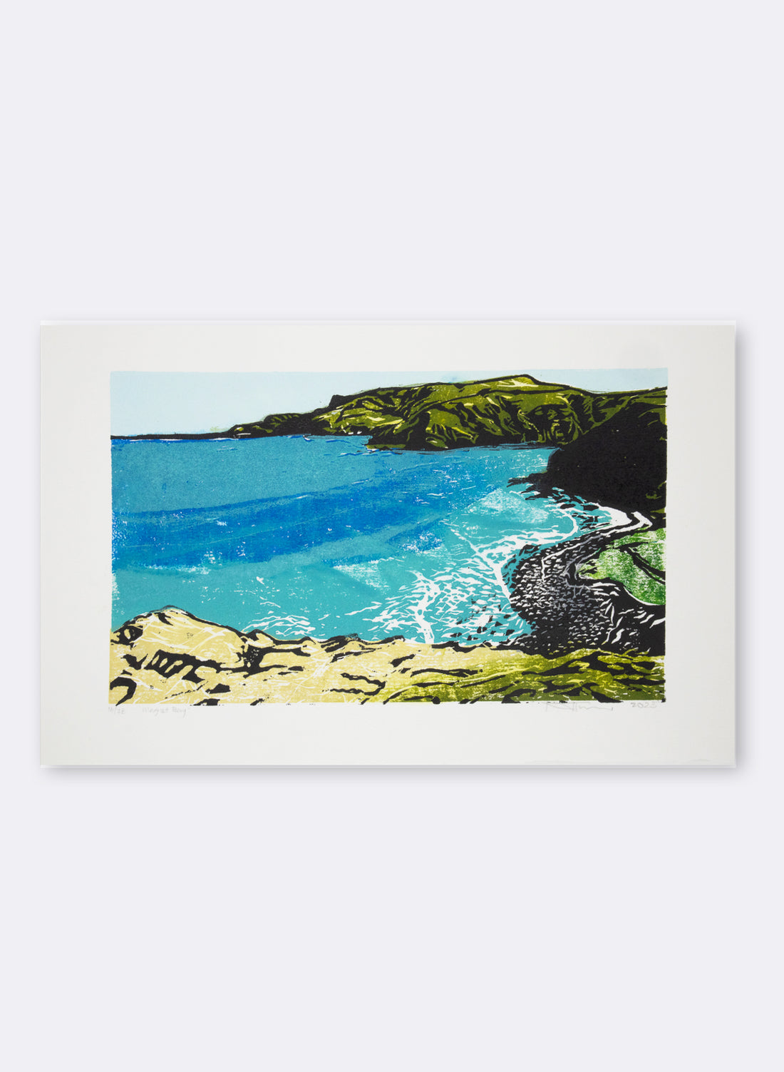 Magnet Bay - Woodblock Print