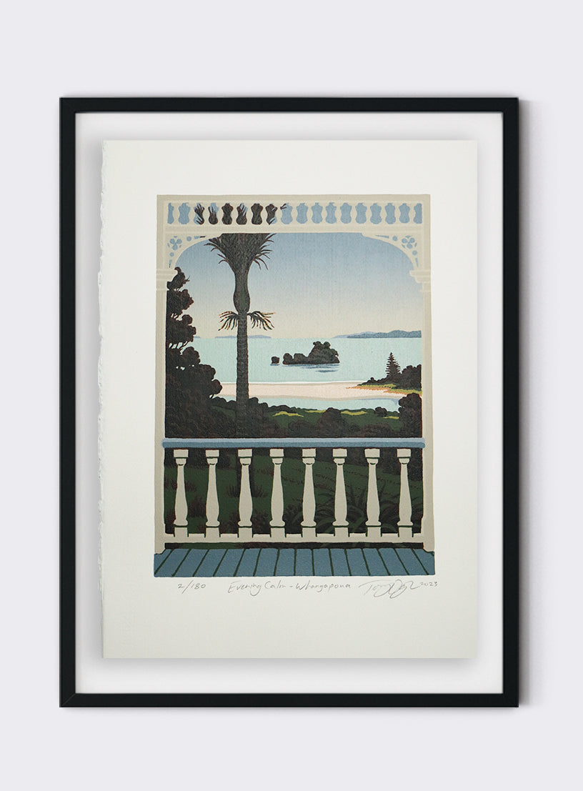 Evening Calm - Whangapoua - Screen Print