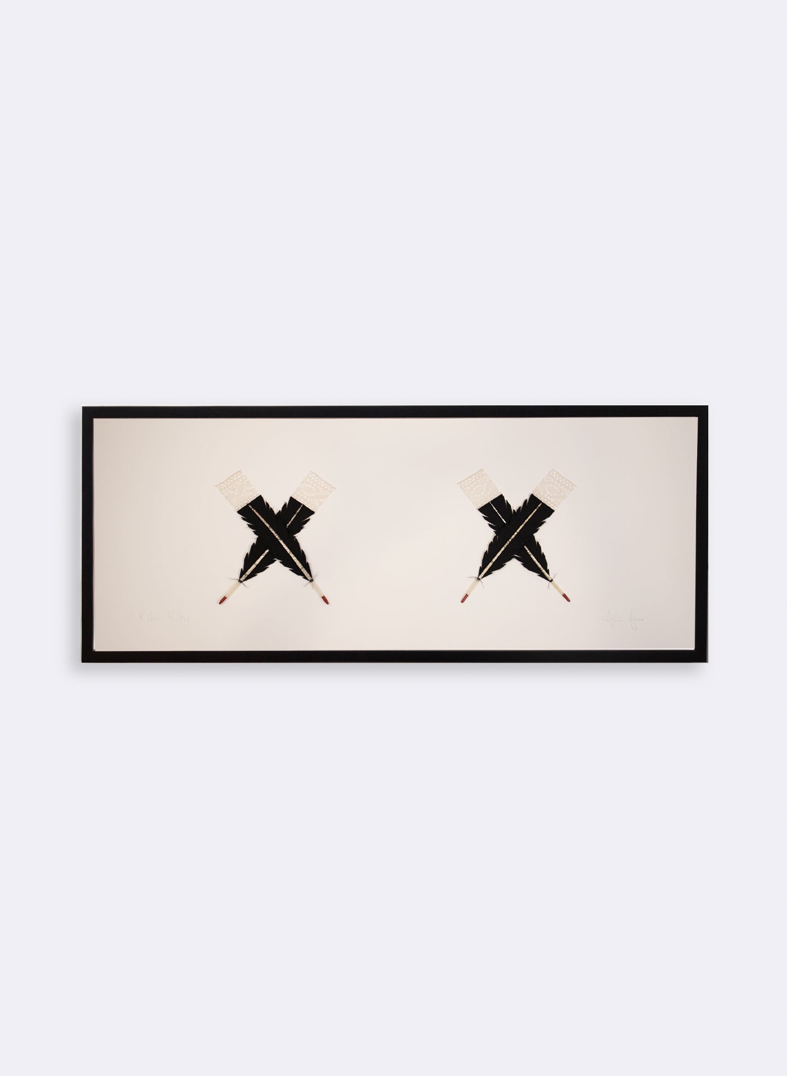 Large X X - Kihi Kihi - Framed