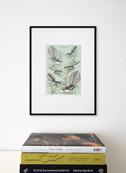 Fantail (Green) - Digital Print