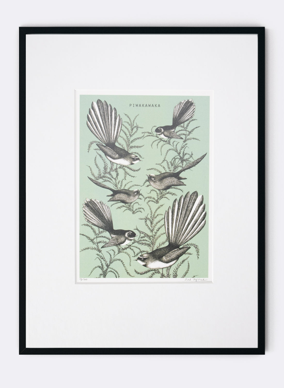 Fantail (Green) - Digital Print