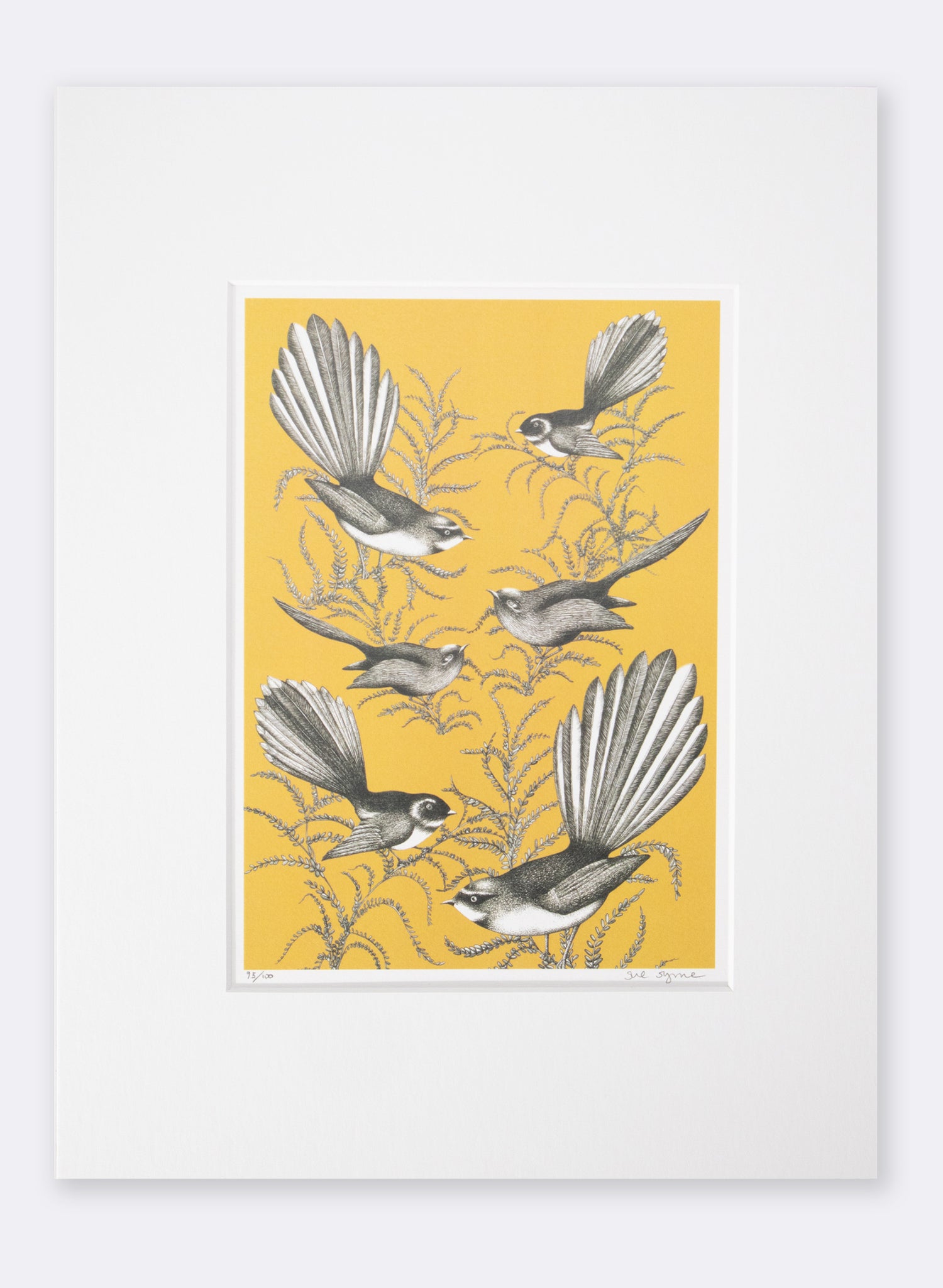 Fantail (Mustard) - Digital Print