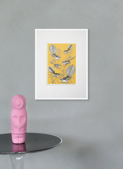 Fantail (Mustard) - Digital Print