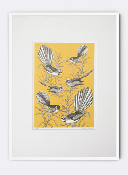 Fantail (Mustard) - Digital Print