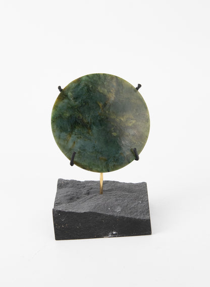 Pounamu Disc Sculpture