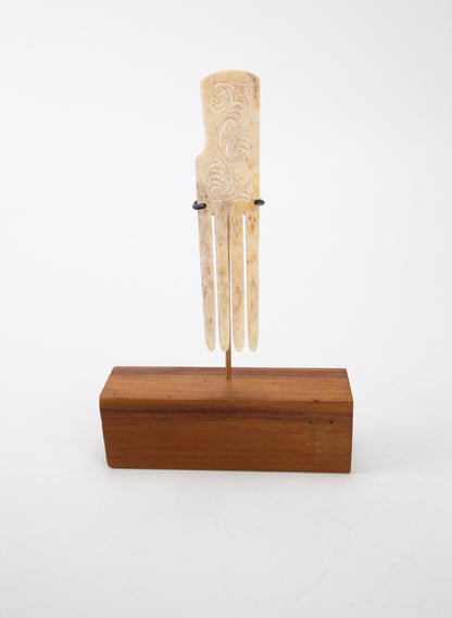 Carved Whalebone Heru on a Stand