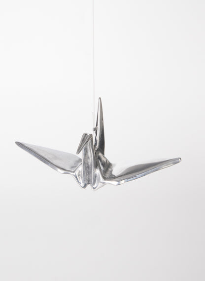 Hanging Crane Sculpture - Polished