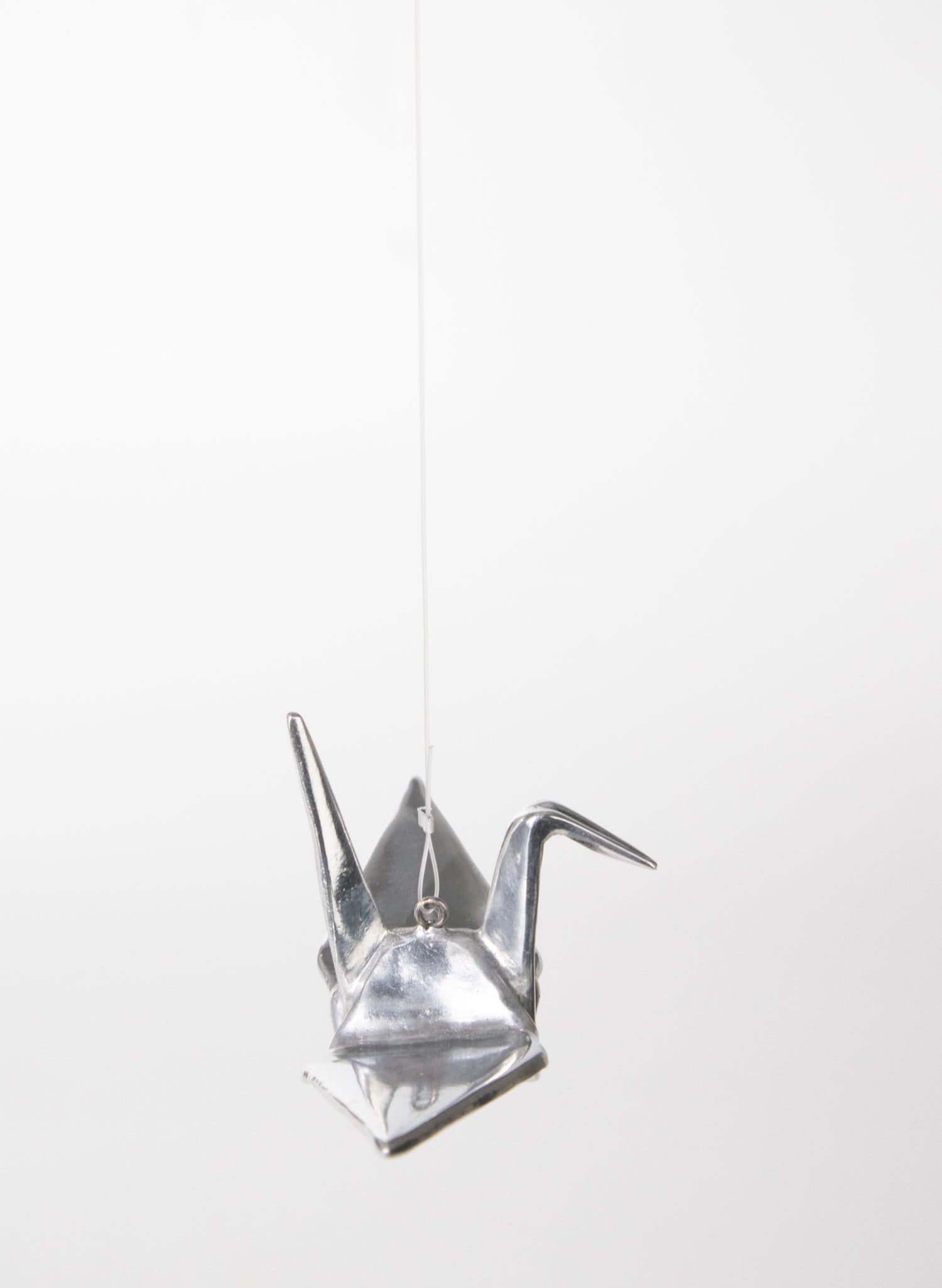 Hanging Crane Sculpture - Polished