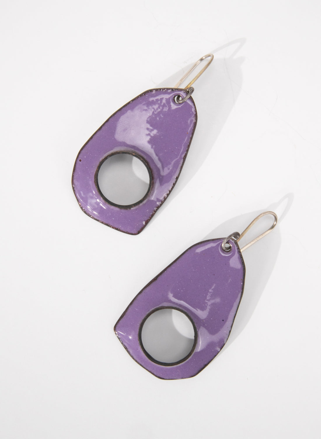 1 Hole Enamel Earrings