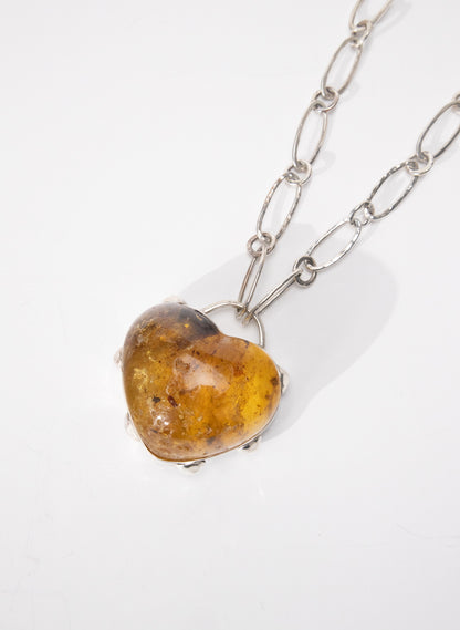 Kauri Gum Heart Necklace