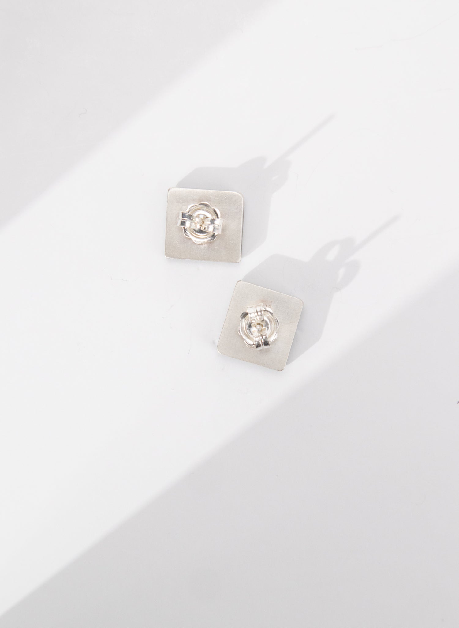 Square Greenstone Studs