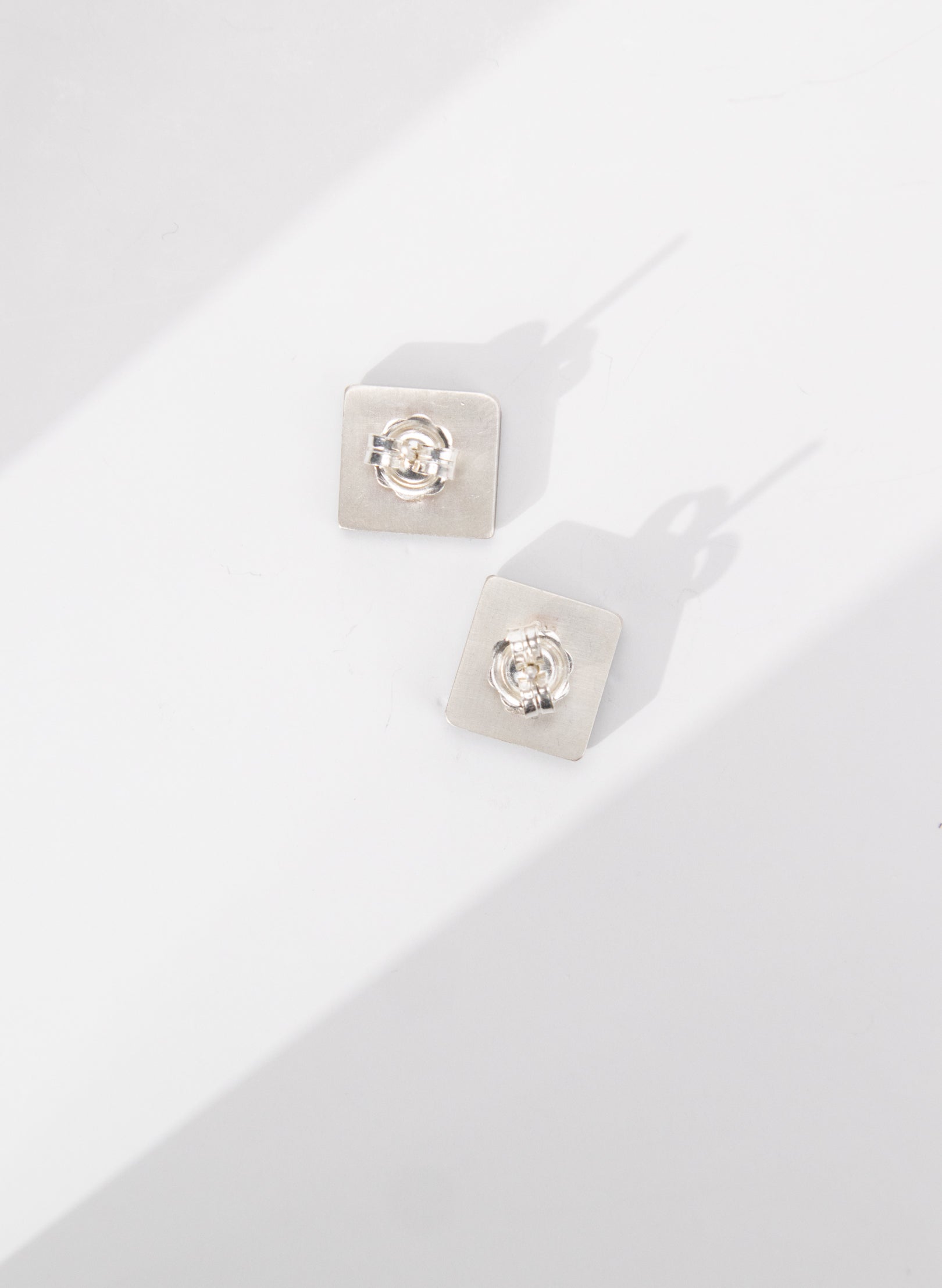 Square Greenstone Studs