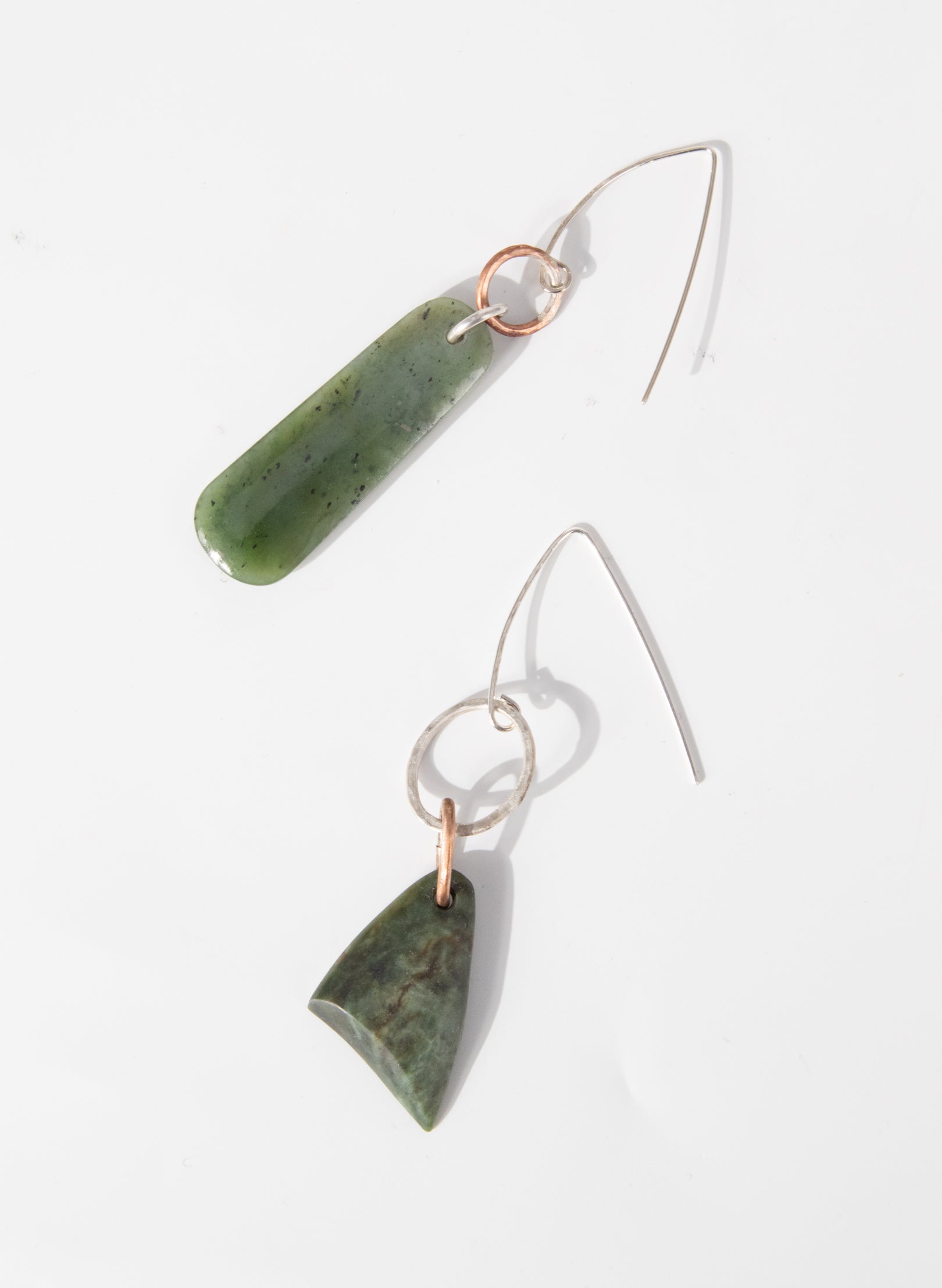 Pounamu Asymmetric Earrings 