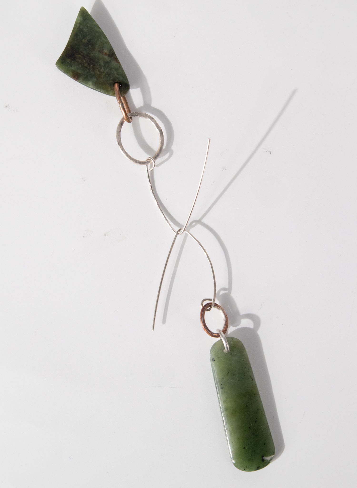 Pounamu Asymmetric Earrings 