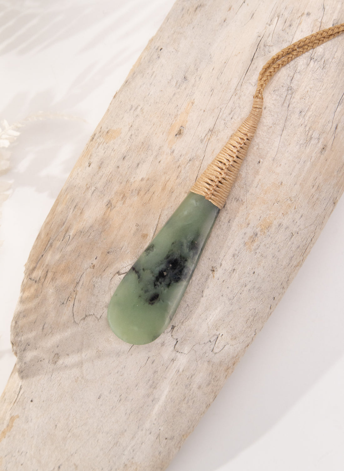 Bound Drop Pounamu Pendant