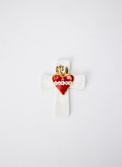 Small Sacred Heart Cross