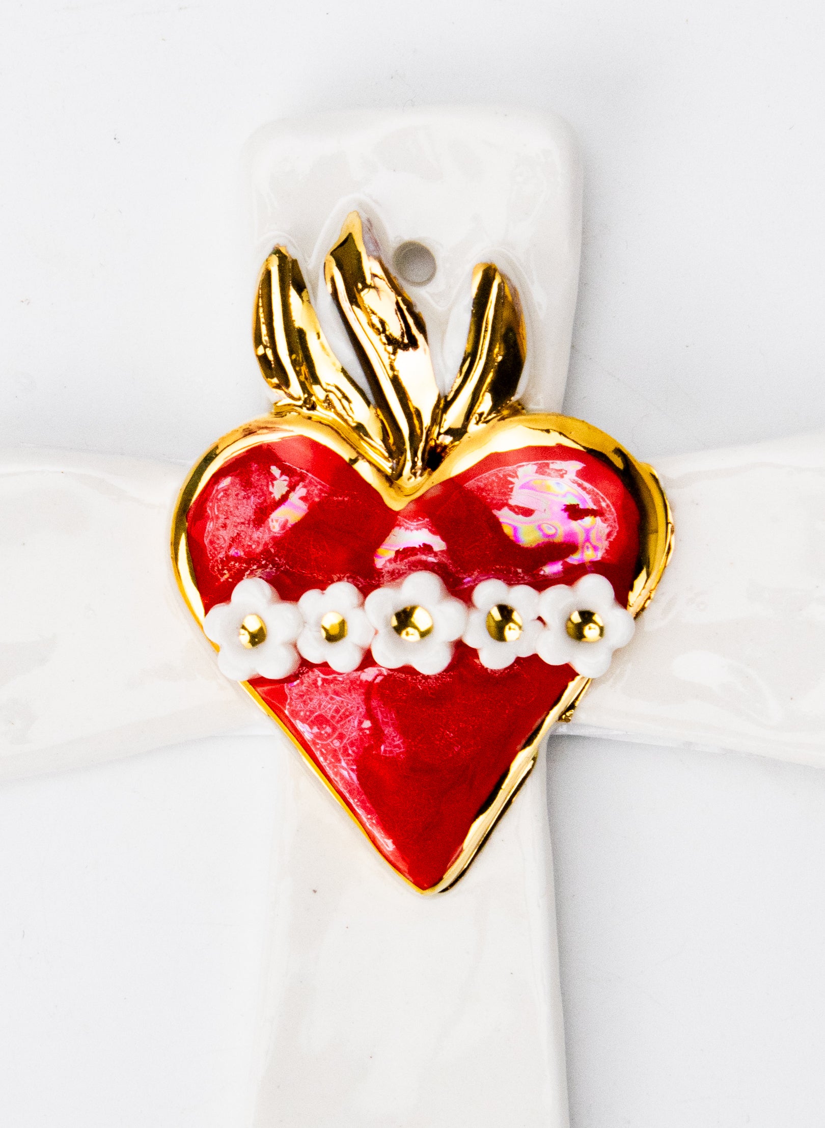 Small Sacred Heart Cross