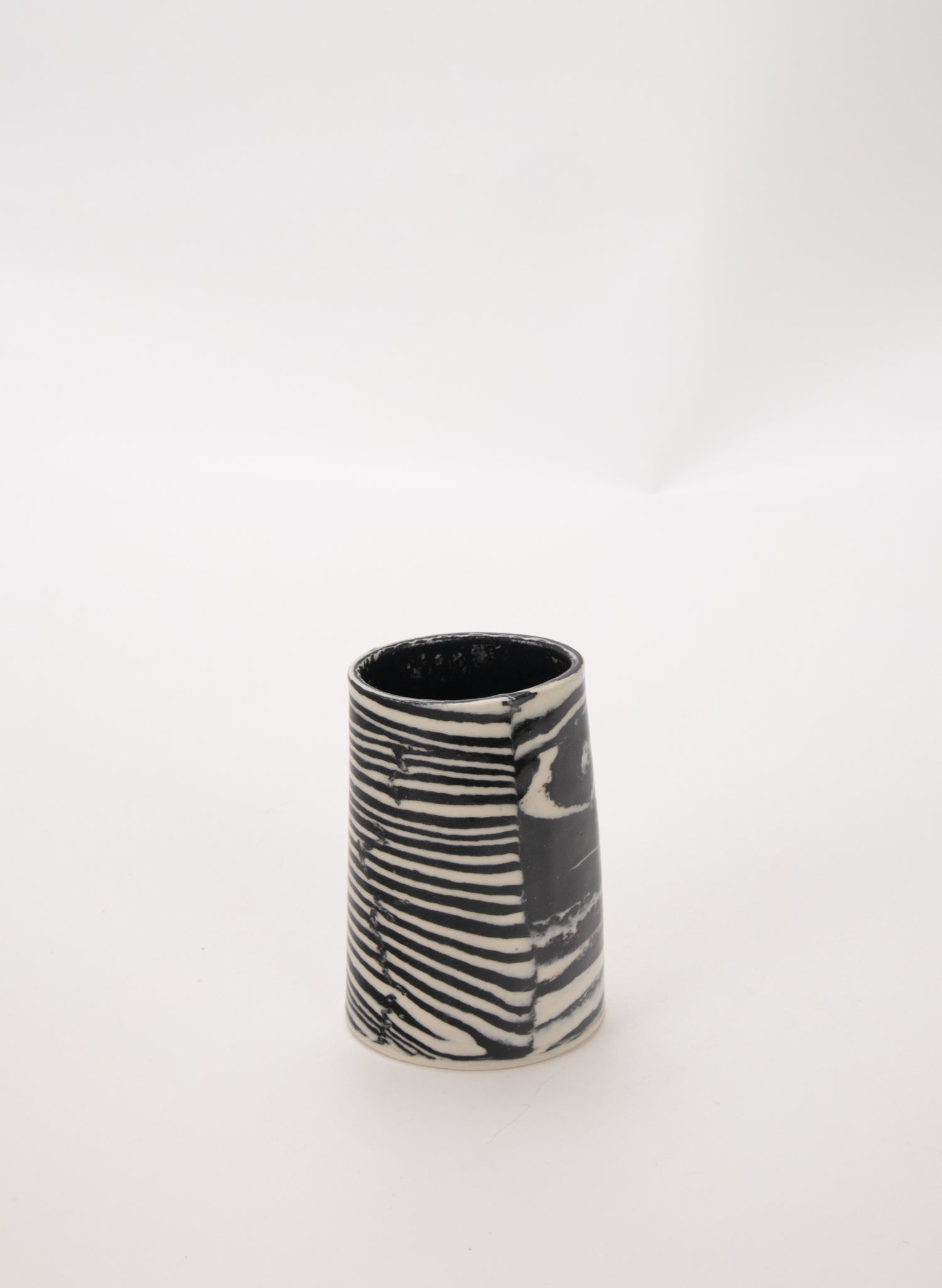 Nerikomi Black Small Vase