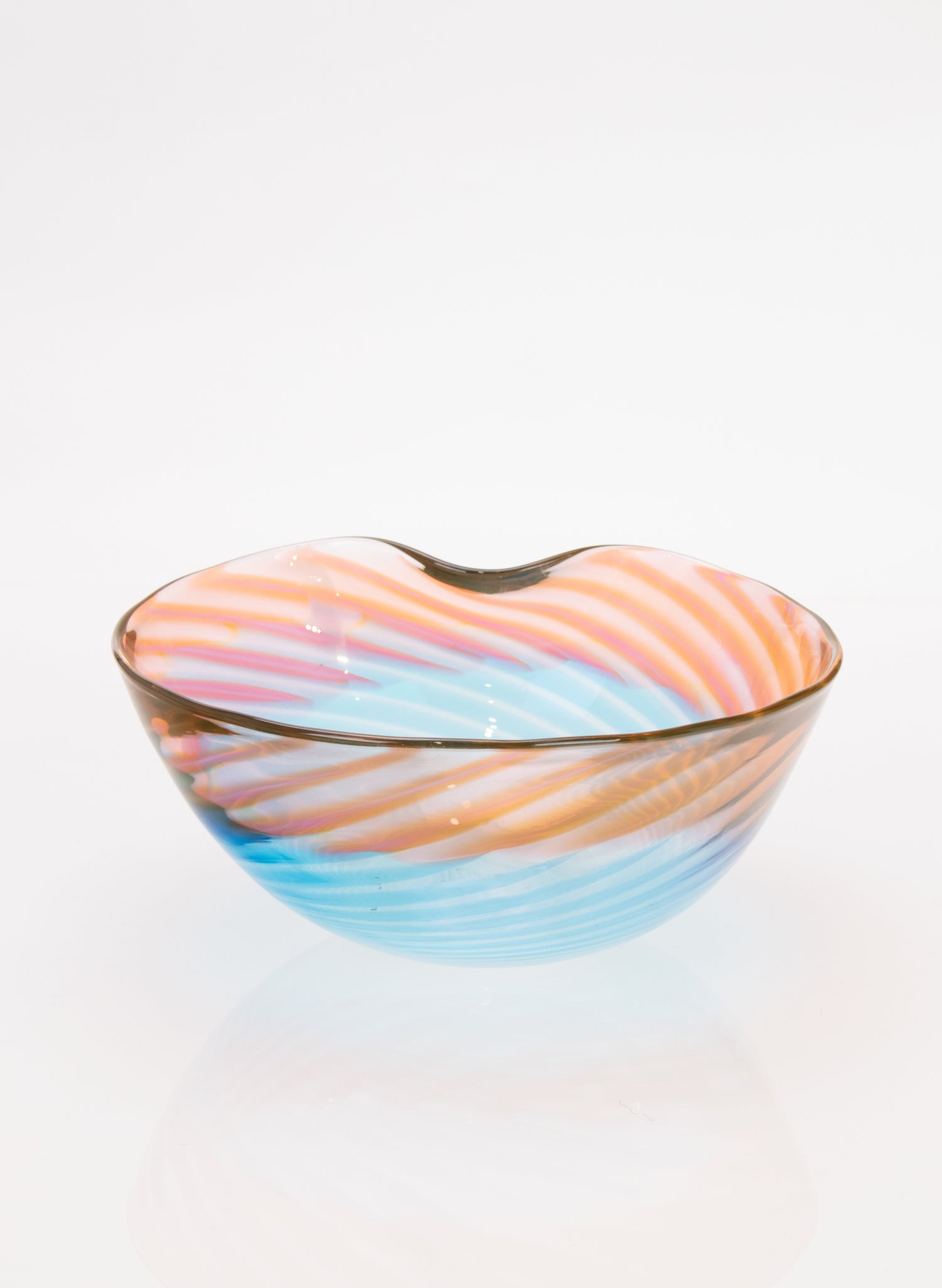 Feather Bowl - Blue Salmon