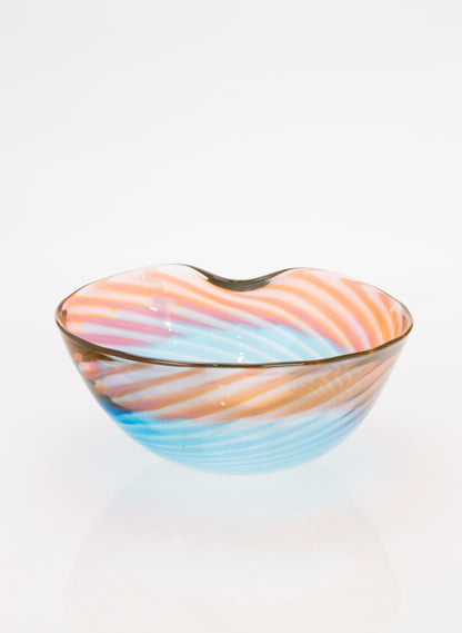 Feather Bowl - Blue Salmon