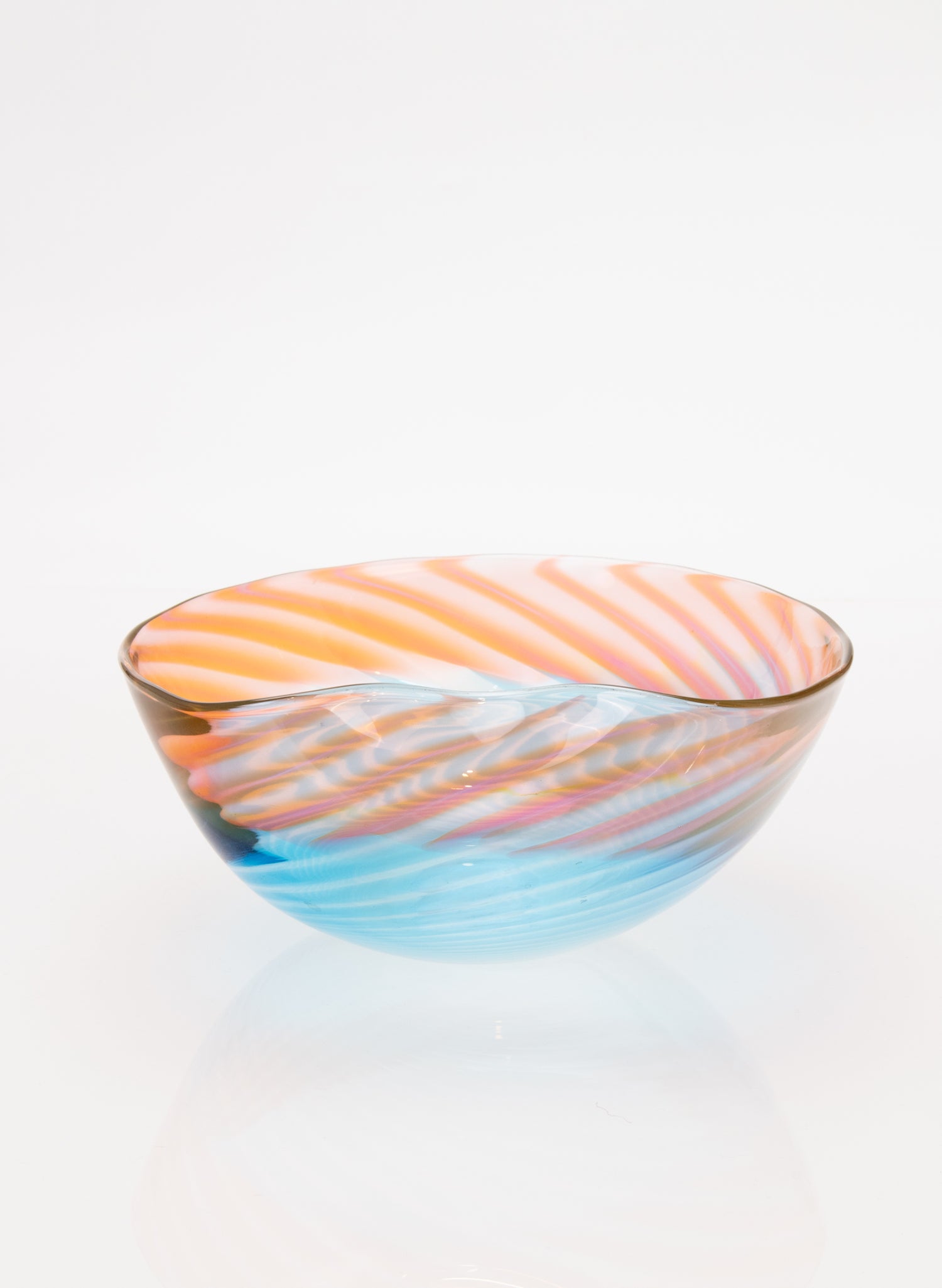 Feather Bowl - Blue Salmon