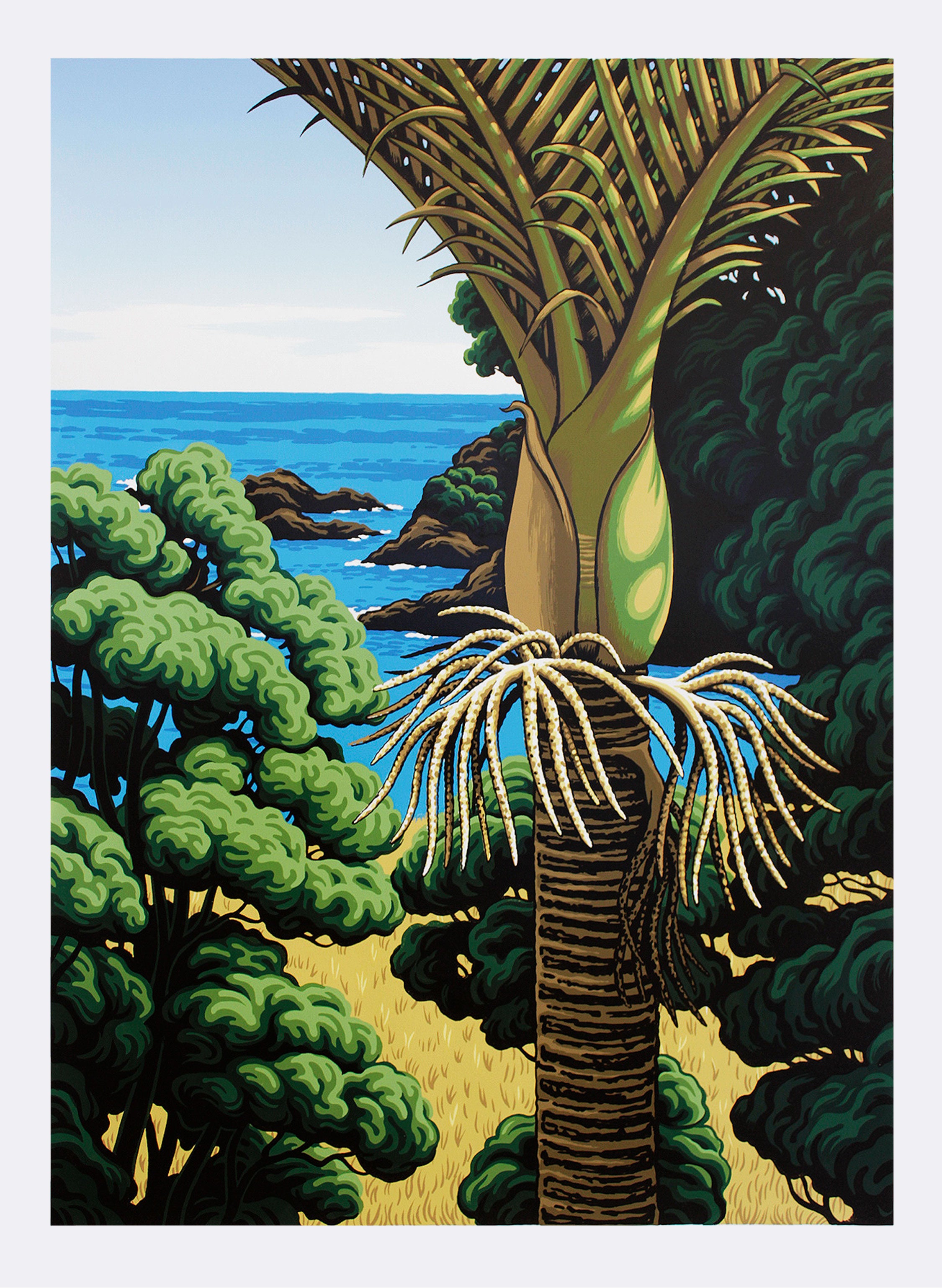 Lottin Point Nikau - Screen Print