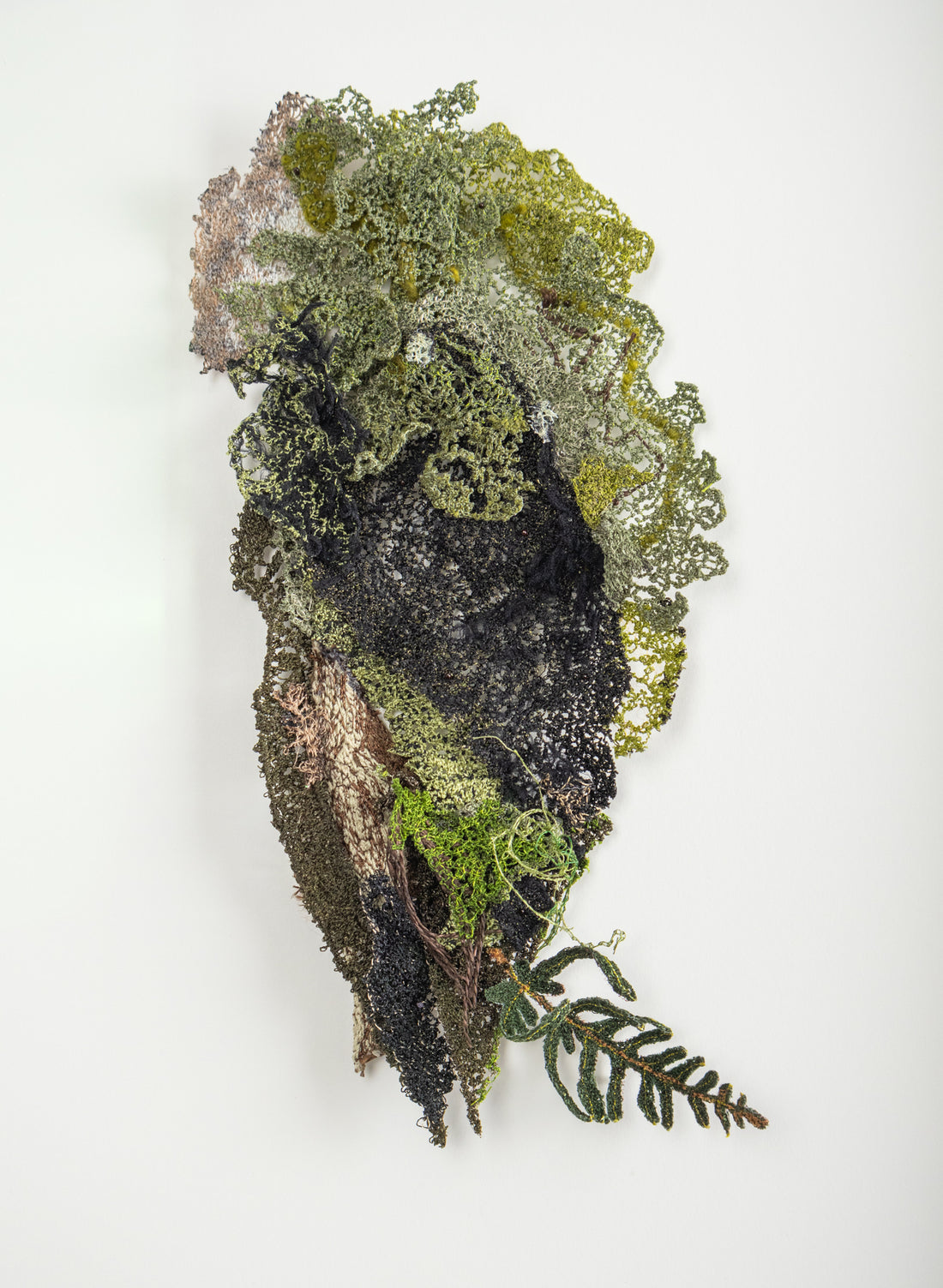 Layers of Lichen - 3D Embroidery