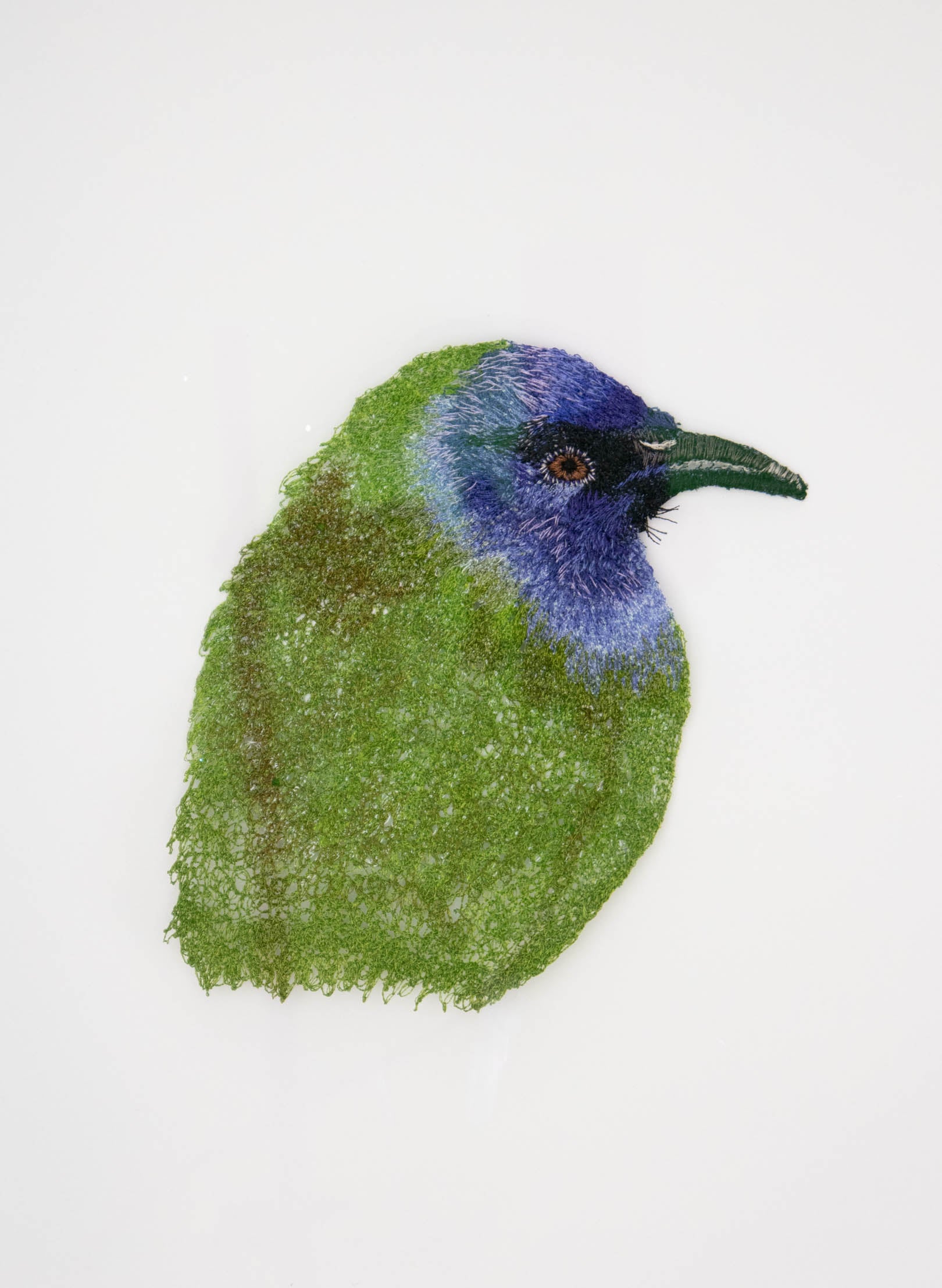 Bellbird Korimako - 3D Embroidery