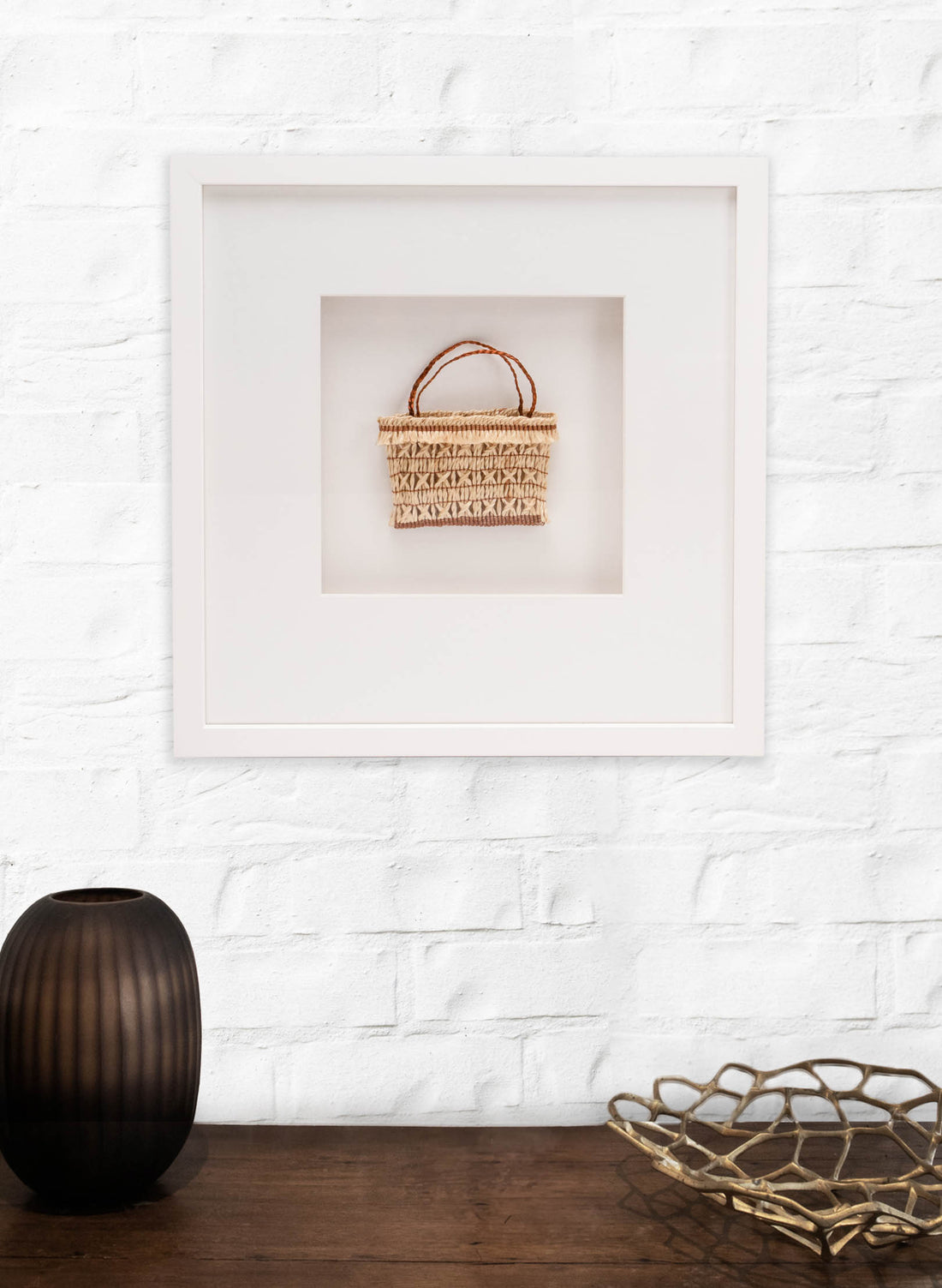 Muka And Copper Kete Medium - Framed