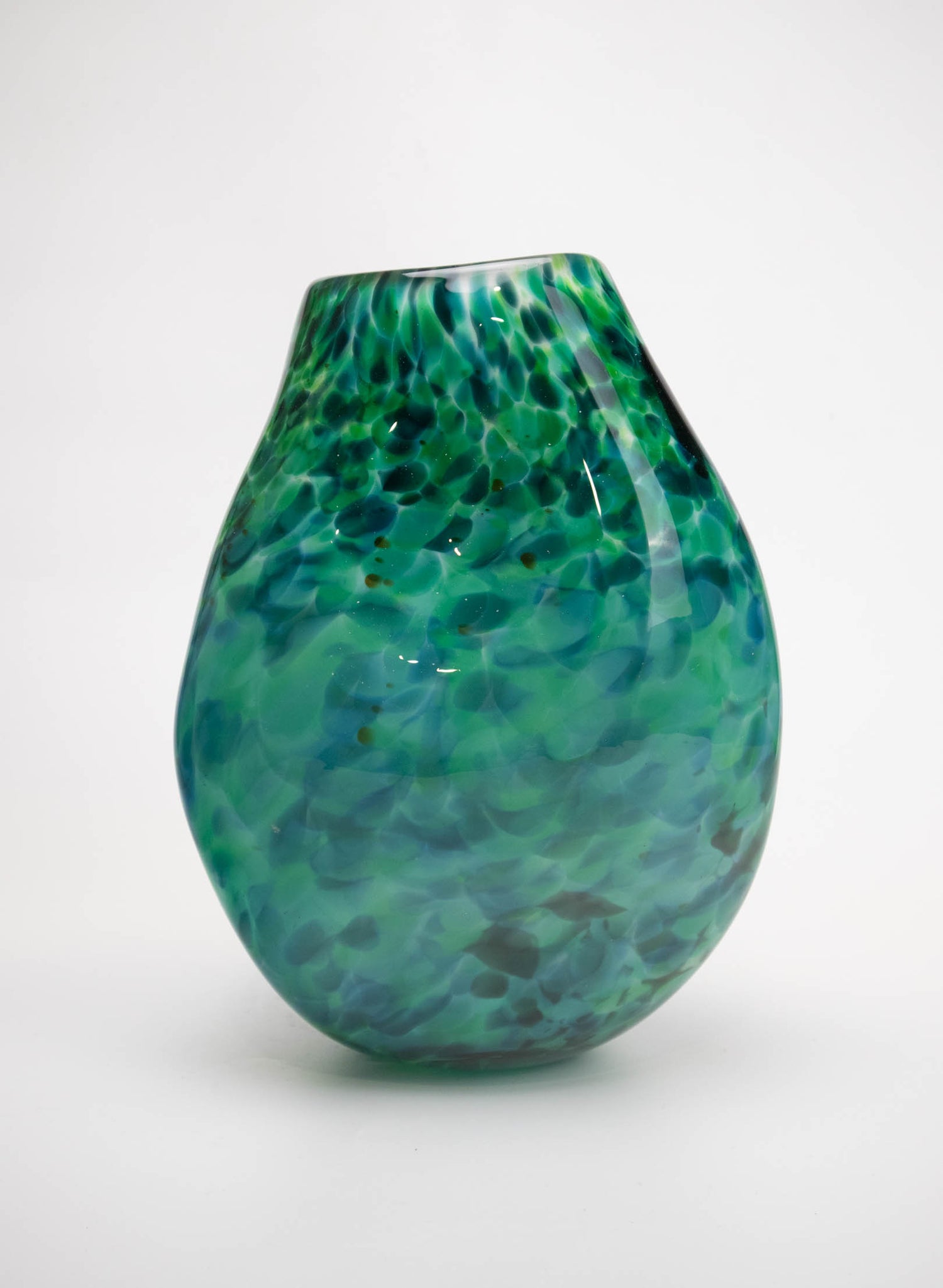 Greenstone Asymmetric Boulder Vase