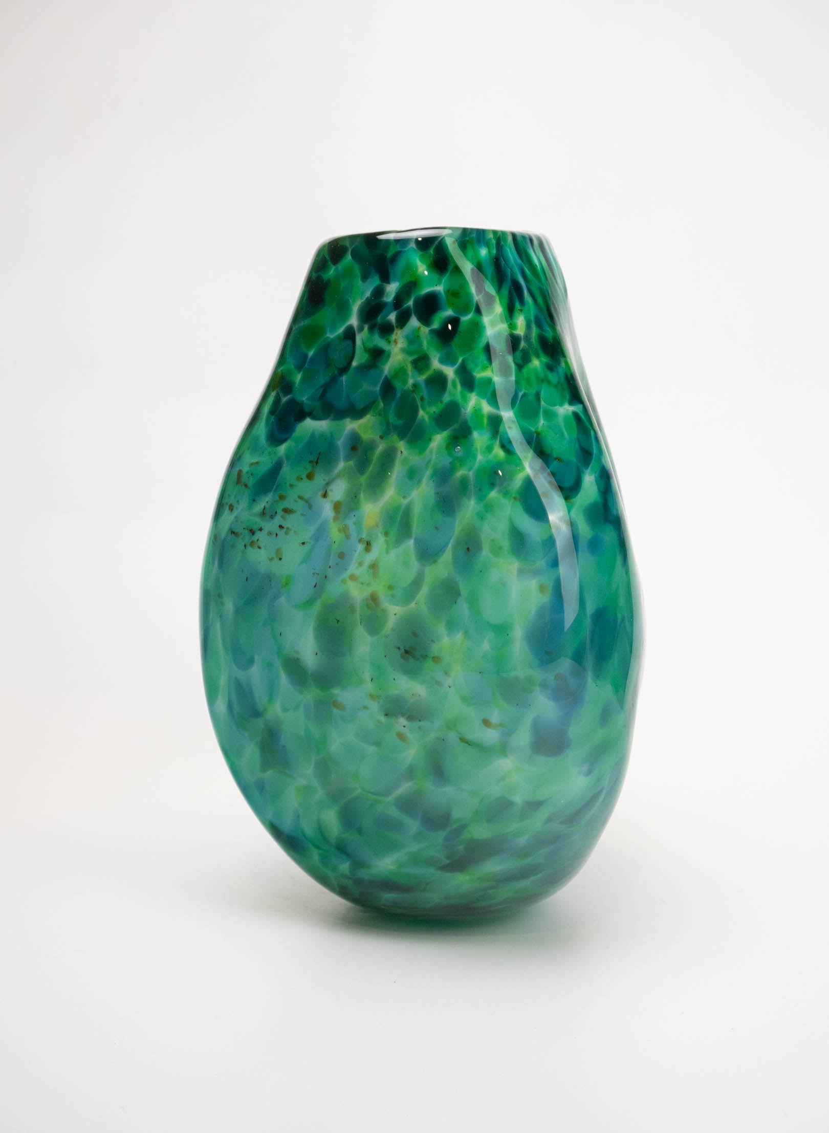 Greenstone Asymmetric Boulder Vase