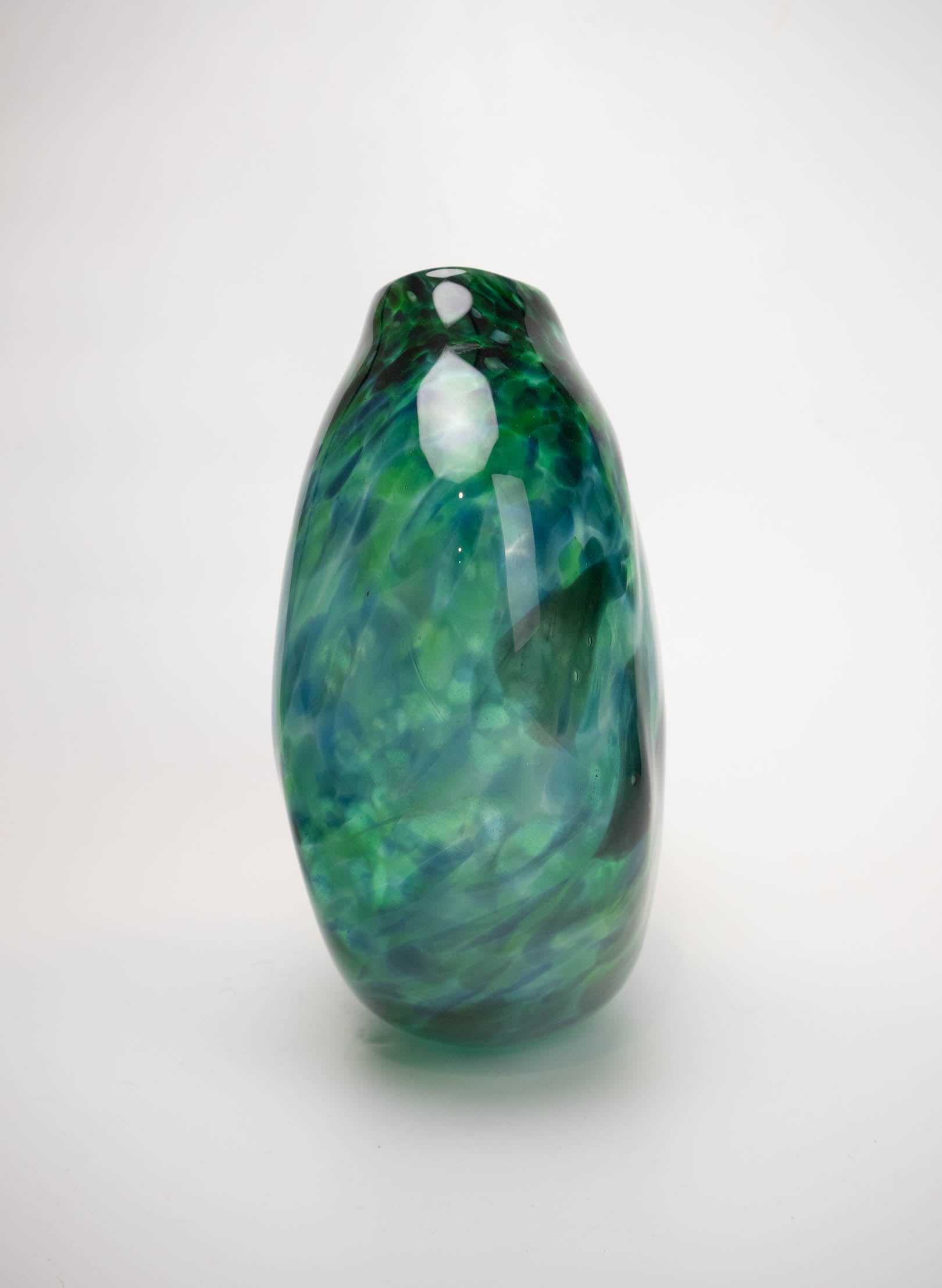 Greenstone Flat Form Vase