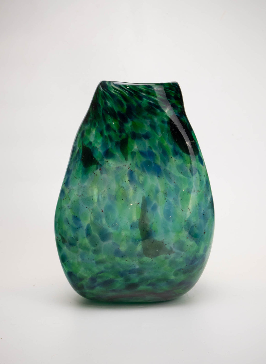 Greenstone Asymmetric Boulder Vase