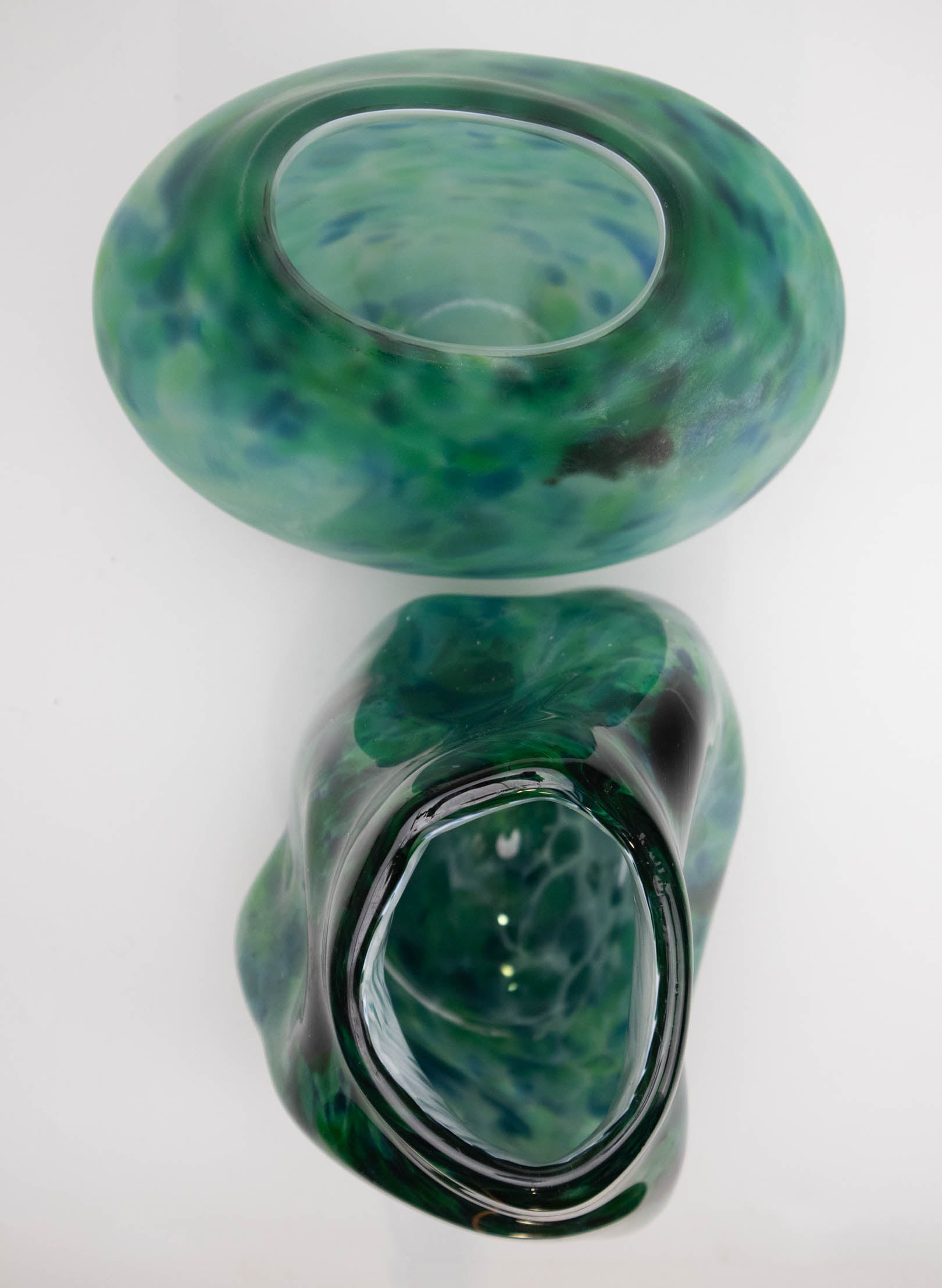 Greenstone Asymmetric Boulder Vase