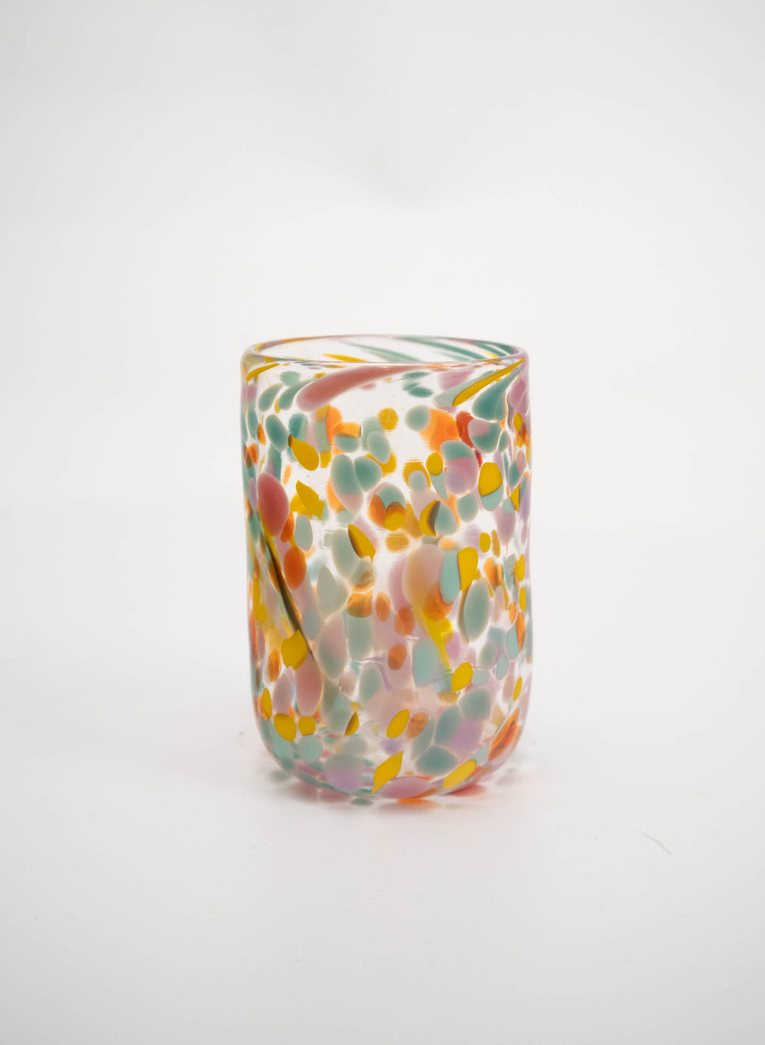 Glass Multi-Colour Tumbler