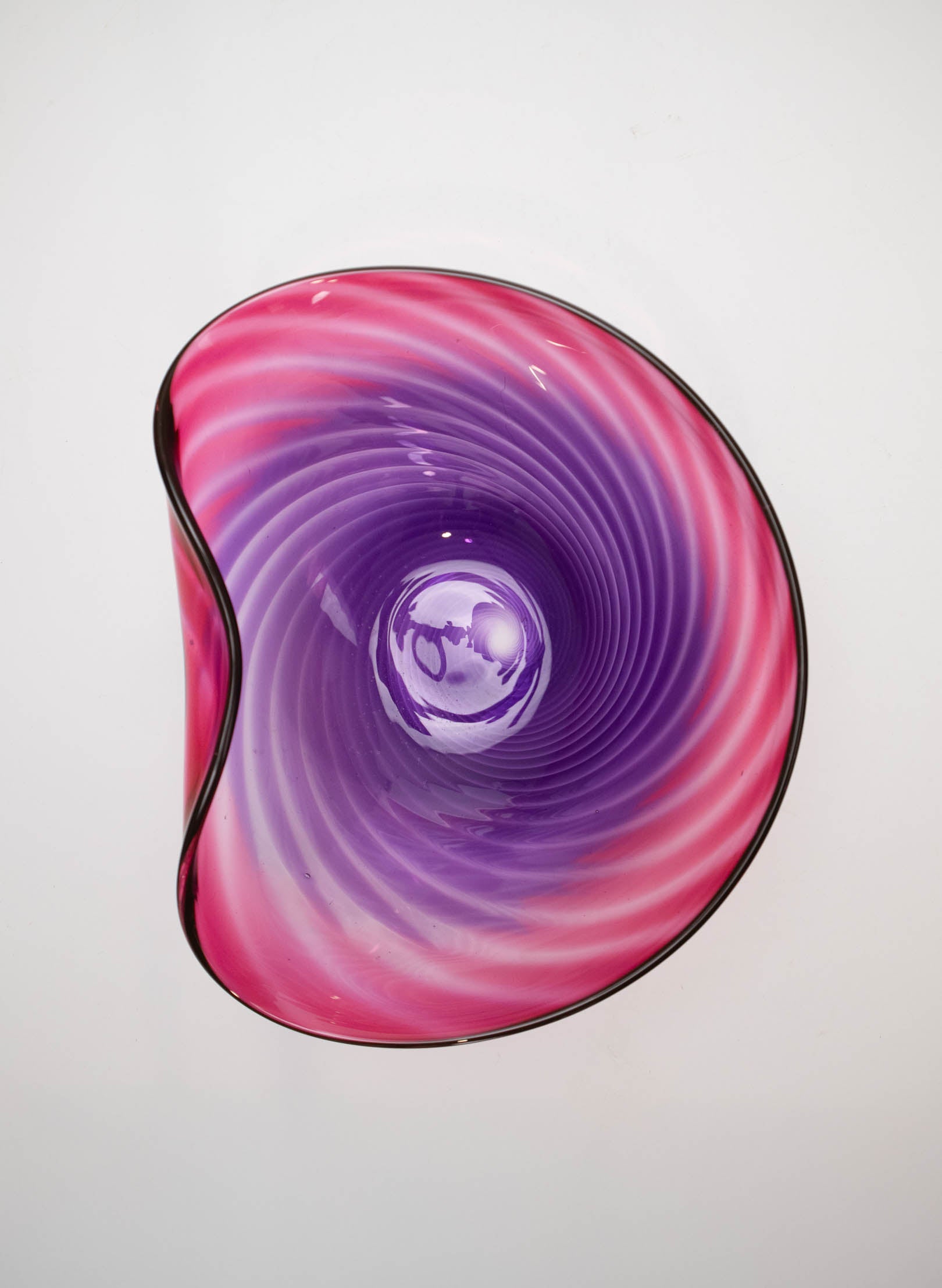 Feather Bowl - Purple Rose