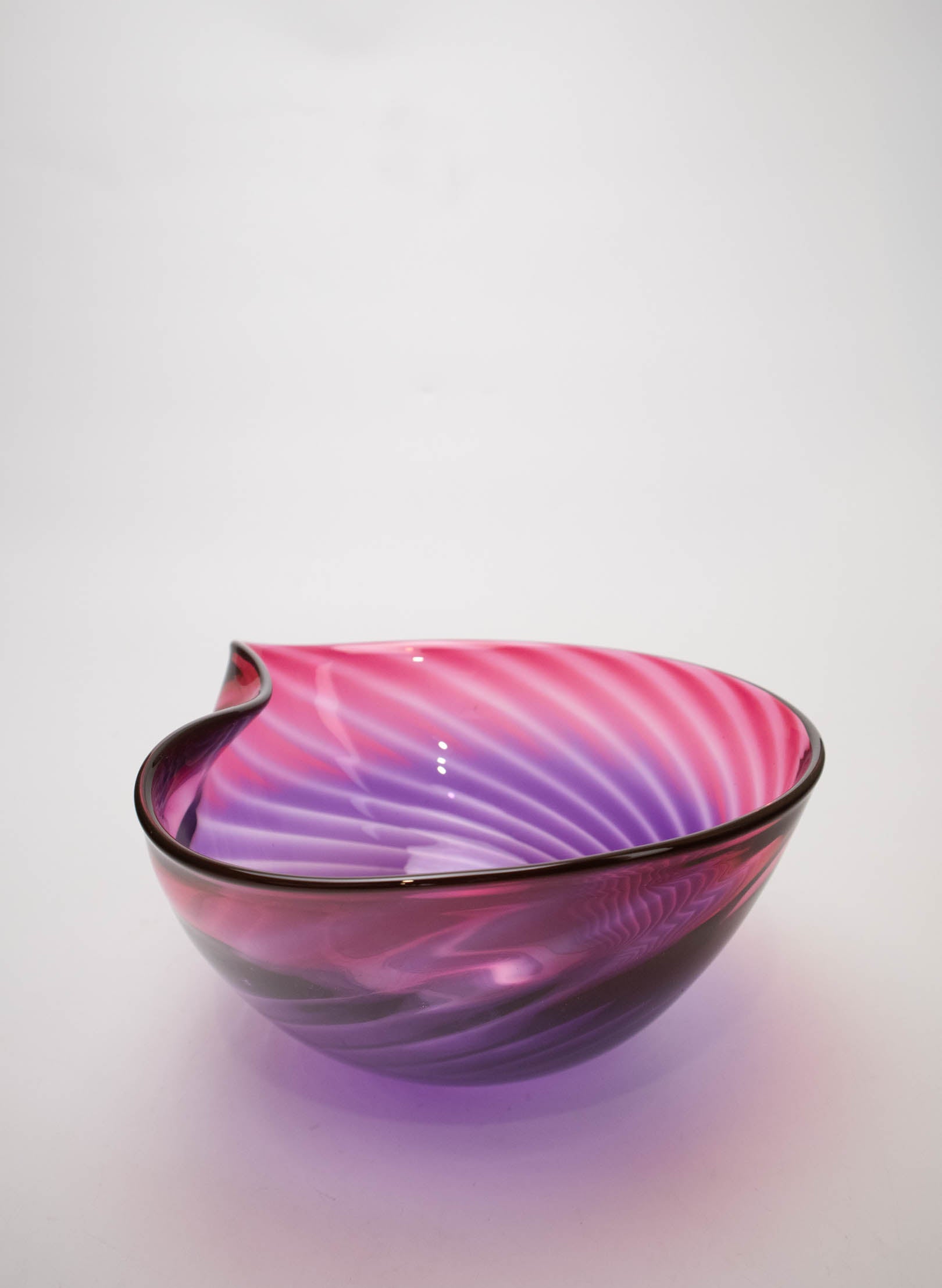 Feather Bowl - Purple Rose