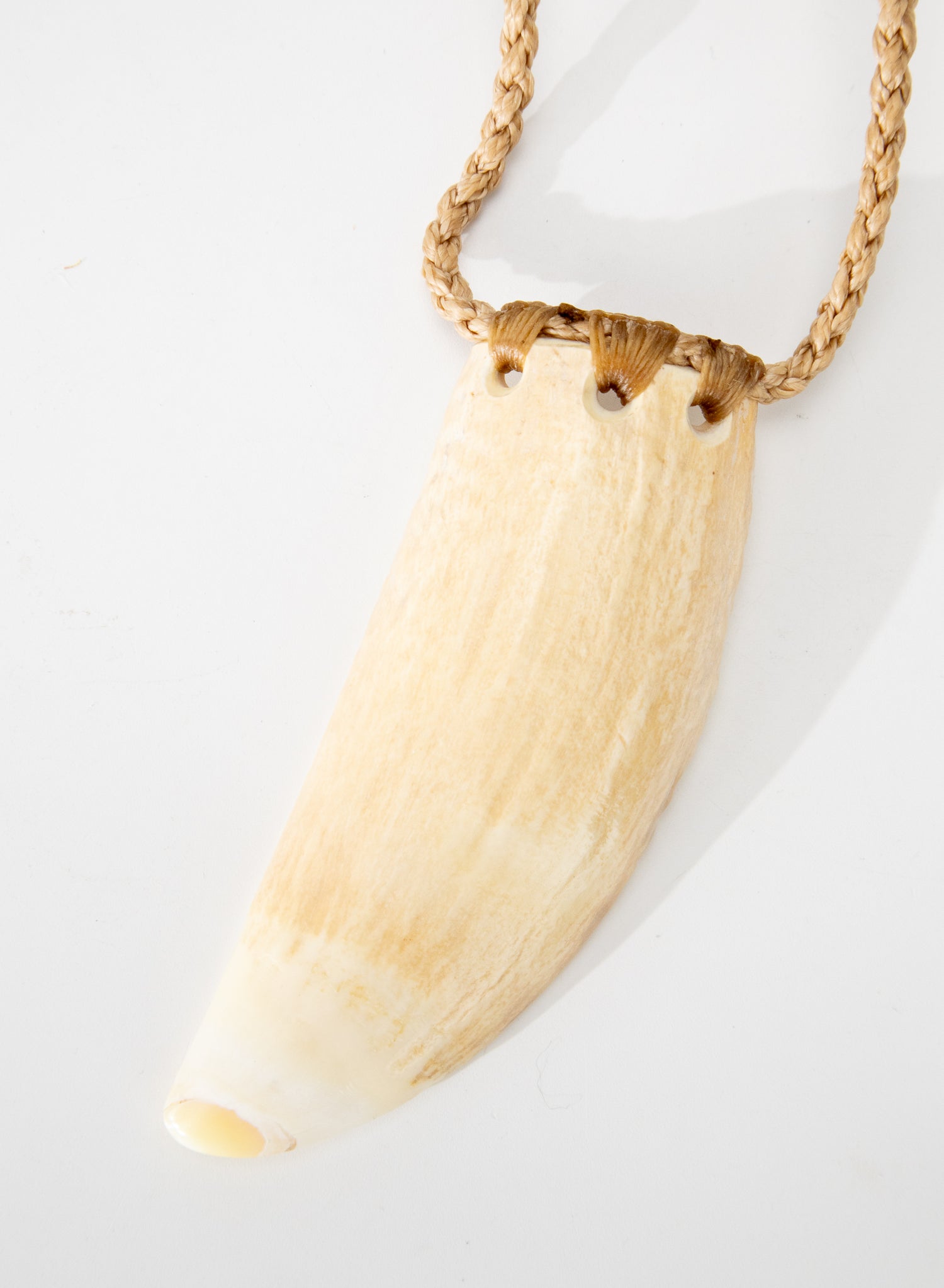 Carved Whalebone Niho Necklace