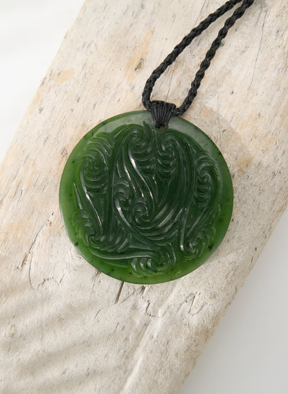 Pounamu Disc Pendant